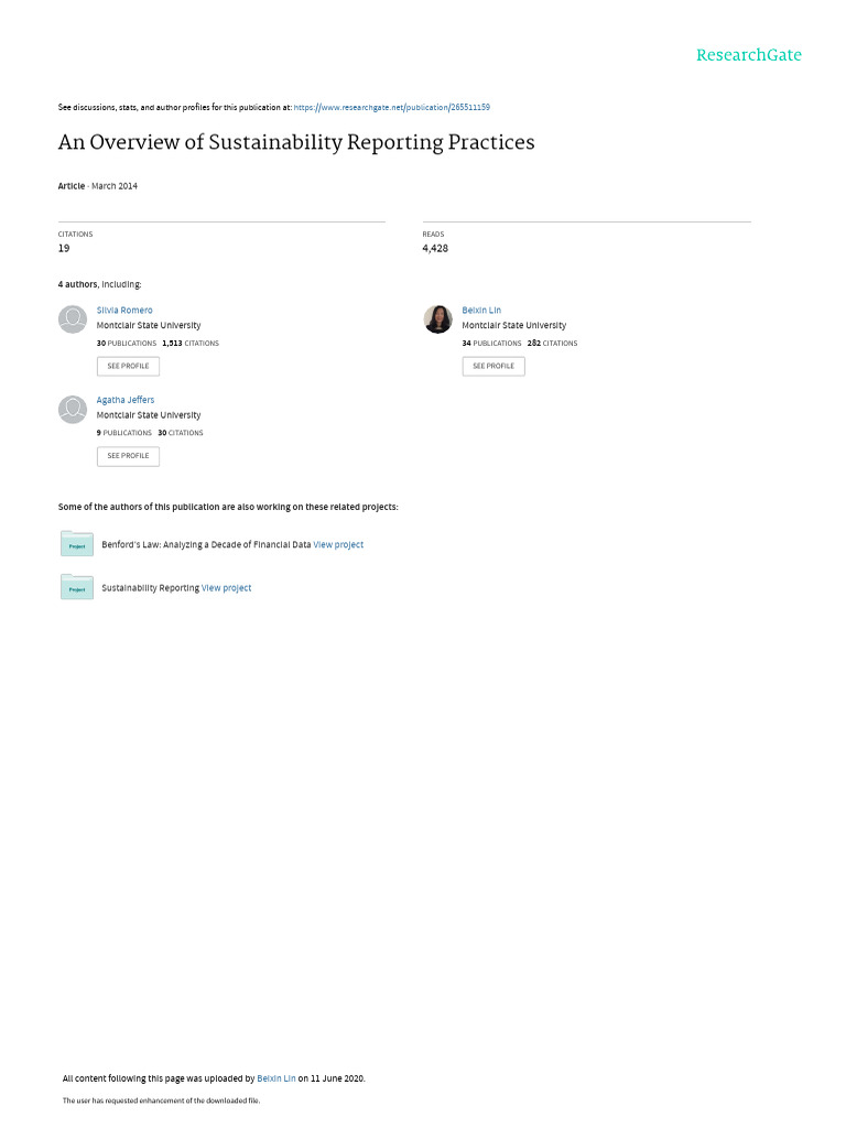 Sustainability Reporting Practices Overview | PDF | Corporate Social ...