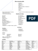 Structures & Verbes Revision