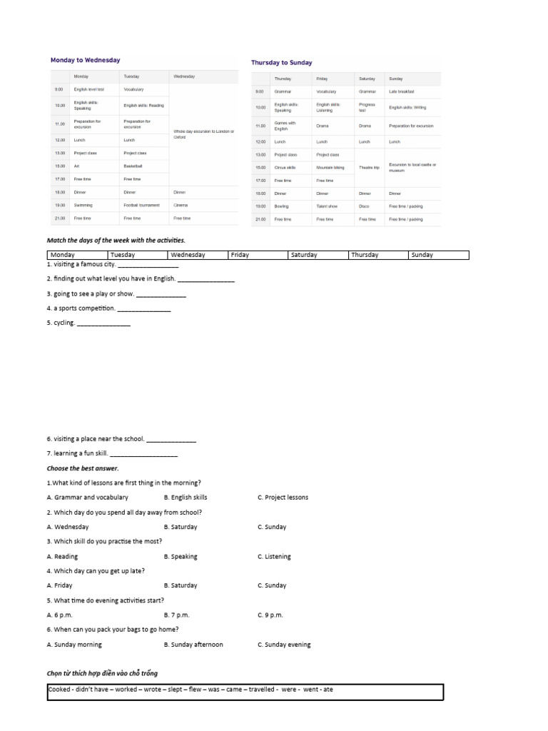 A study timetable reading flyers pdf