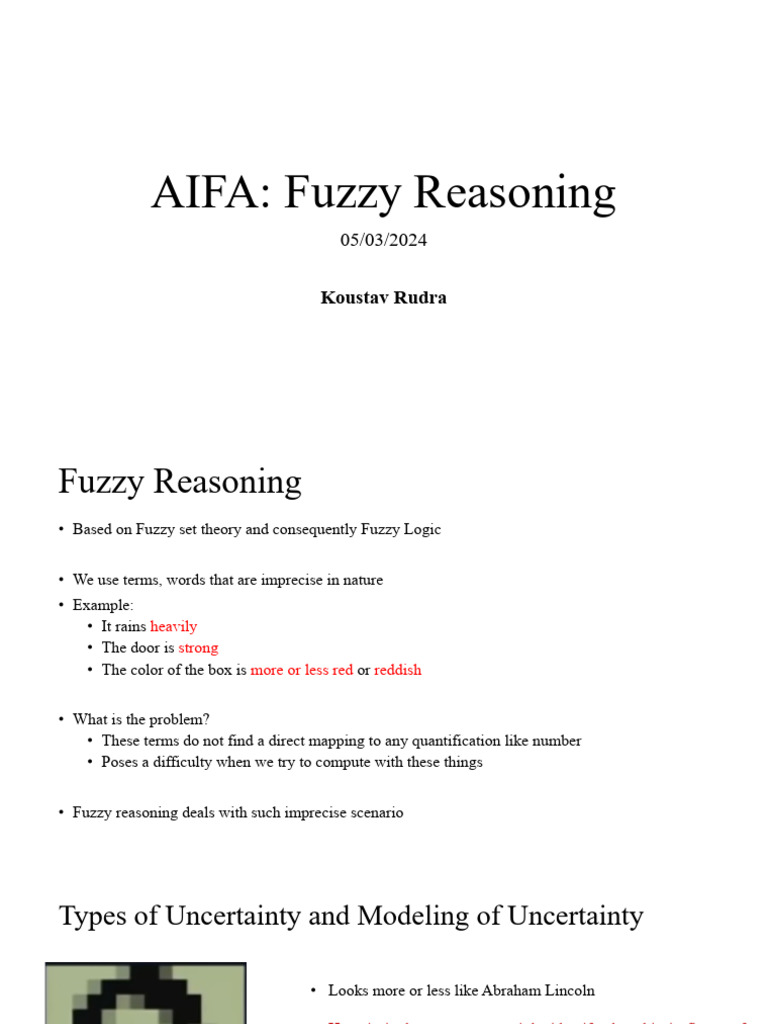 Understanding Fuzzy Reasoning Concepts | PDF | Fuzzy Logic | Logic