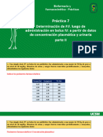 Práctica 7 - Determinación de P.F. Luego de Administración en Bolus IV Parte II