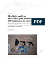 El Método Usado Por Estafadores para Llevarse G. 470 Millones de Un Casino