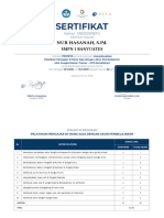 Sertifikat NUR HASANAH, S.Pd.