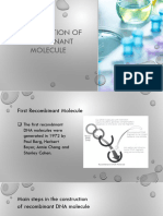 Construction of Recombinant Molecule