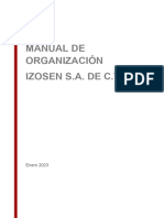 Manual de Organizacion IZOSEN S.A DE C.V.