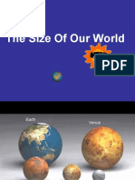 The Size of Our World