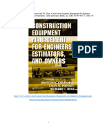 ConstructionEquipmentManagementforEngineersEstimatorsandConstructionManagers