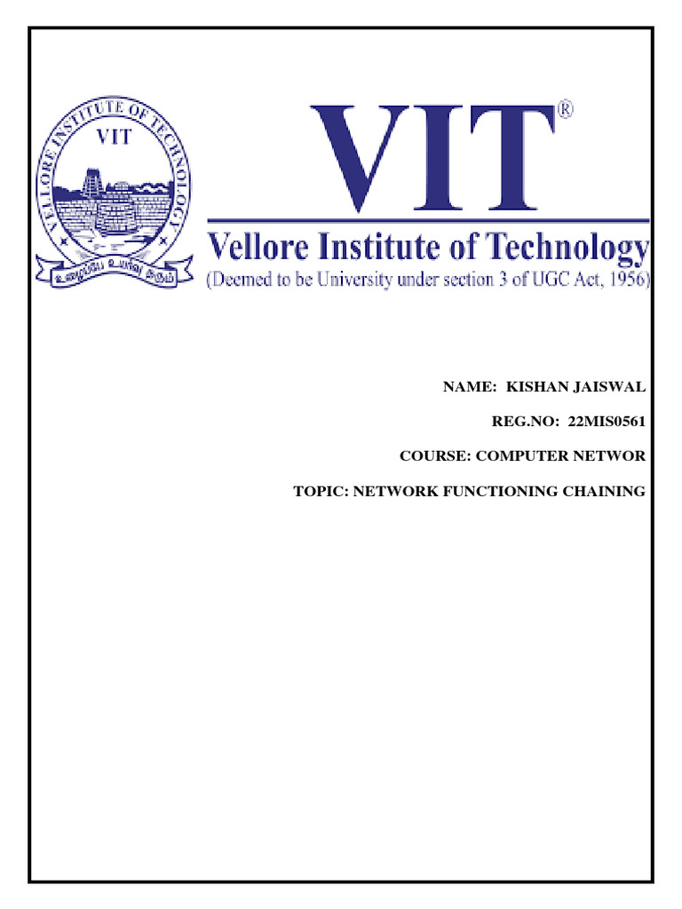 Network Function Chaining0561 Pdf Computer Network Quality Of Service