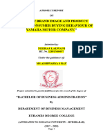 PDF Format of Marketing Project 2020 Complete