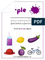 Purple Color Sheet Printable Free PDF Color Purple Worksheet For Preschool