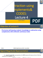 Subtractionusing 1 Scomplement