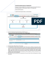 To Check Fee Payment Status On Training Portal