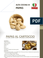 Guarniciones Papas (Recetario)