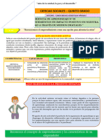 07. EXPERIENCIA DE APRENDIZAJE N° 05 - ACTIVIDAD N° 05 - 5TO GRADO - CIENCIAS SOCIALES