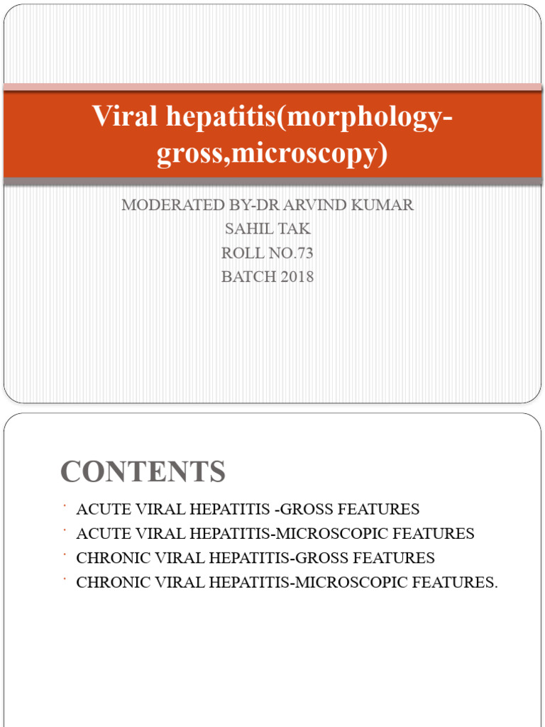 Viral hepatitis(morphology-gross,microscopy)-1 | PDF | Hepatitis | Liver