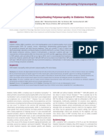 Chronic Inflammatory Demyelinating Polyneuropathy in Diabetes Patients