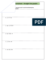 Straight Lines-Revision Worksheet 2