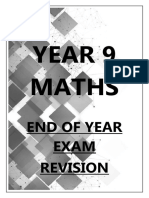 YEAR 9 MATHS - End of Year Revision Booklet 2