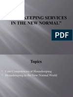 Housekeeping Services in The New Normal