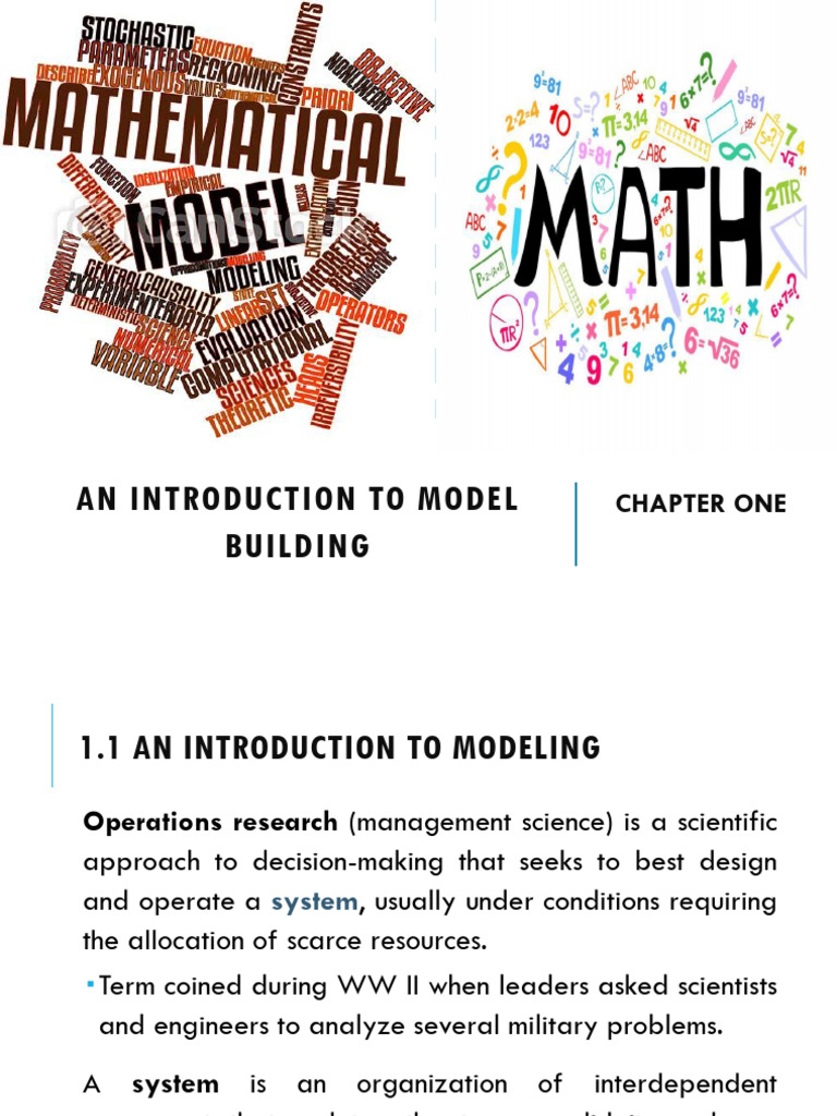 Chapter One An Introduction To Modeling Building | PDF | Mathematical ...