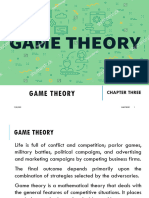 Chapter Three Game Theory I