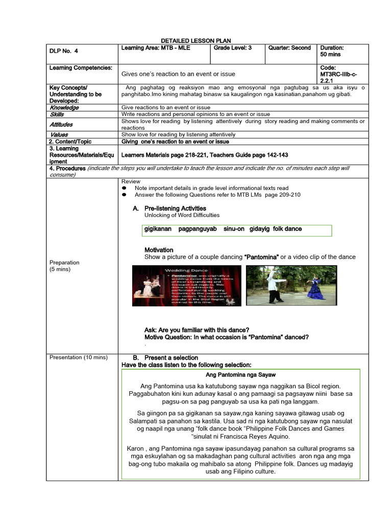 MTB - Mle 3 DLP 4 | PDF