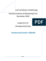 Managing Marketing Assignment 13087695