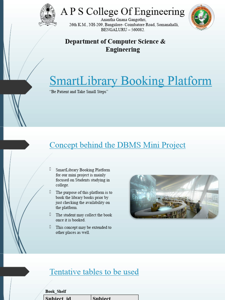 SmartLibrary Booking Platform Overview | PDF