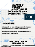 Chapter V Forgery, Falsification of Documents and Counterfeiting