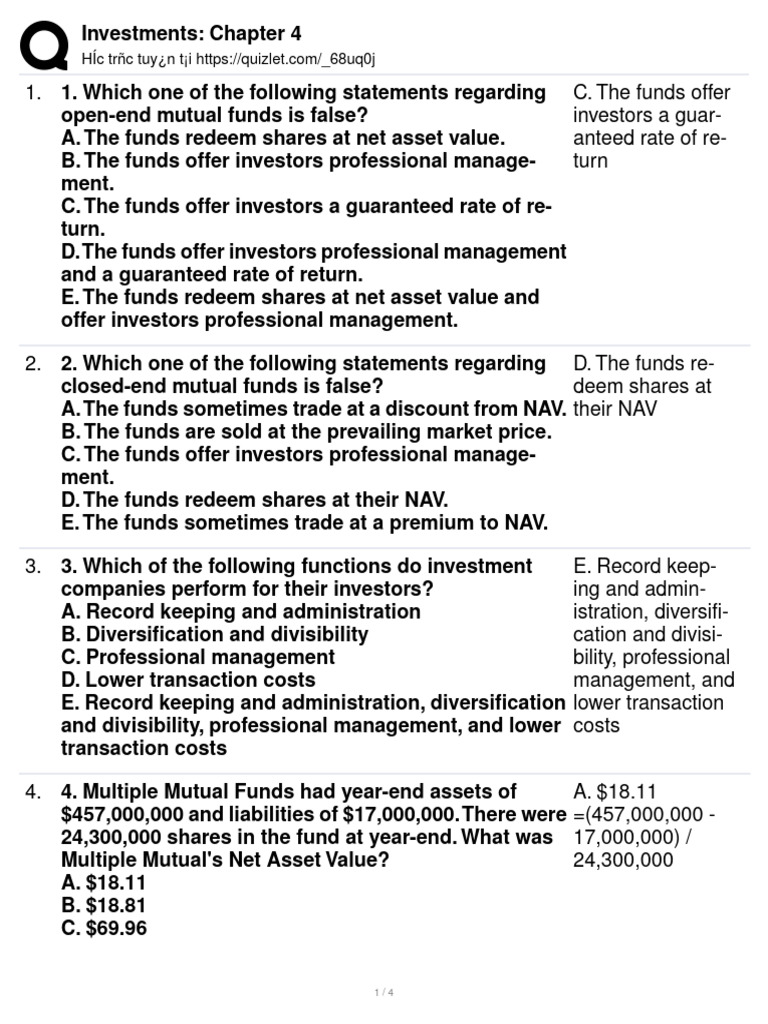 Mutual Funds: Key Concepts & FAQs | PDF | Investment Fund | Mutual Funds