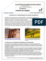 Ponte Do Saber - Ativ. 3 Geografia 2º Ano - Ensino Médio - EJA