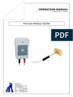 Operation Manual: Phd-620 Pinhole Tester