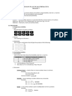 Lesson Plan in Mathematics1