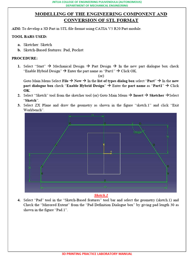 3d Printing Practice Lab | PDF | 3 D Printing | Geometry