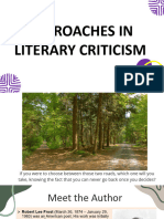 Approaches in Literary Criticism (1)