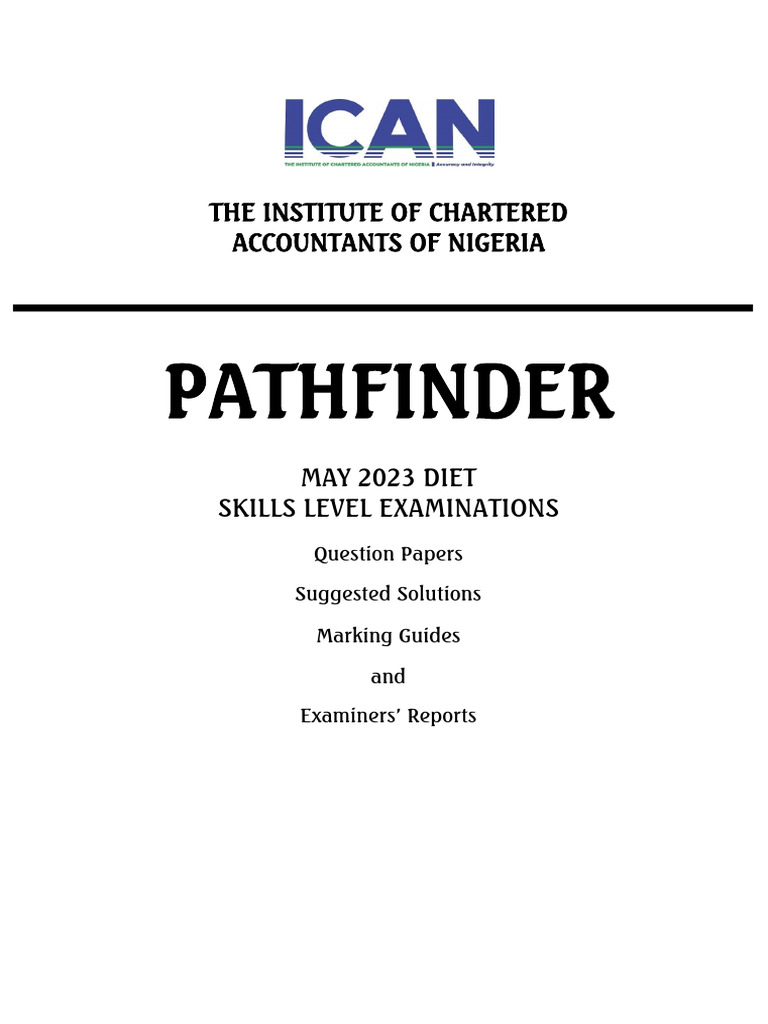 May 2023 Pathfinder Skills Level PDF Depreciation Equity (Finance)