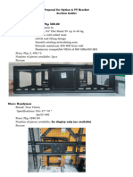 Proposal For Option A TV Bracket