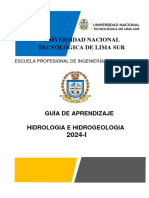 GUIA DE APRENDIZAJE EN HIDROLOGiA E HIDROGEOLOGiA