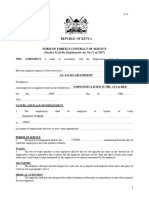 Form of Foreign Contract of Service LD 21