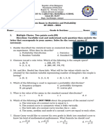 Mid-Term Exam in Statistics and Probability