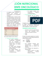 Valoración Nutricional Del Paciente Oncologico