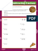 Adding and Subtracting Fractions (Year 5) Full Colour - M2WAC910