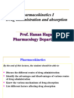 GENERAL PHARMACOLOGY (Absorption) - 1