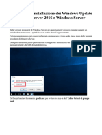 Schedulare L'installazione Dei Windows Update in Windows Server 2016 e Windows Server 2012