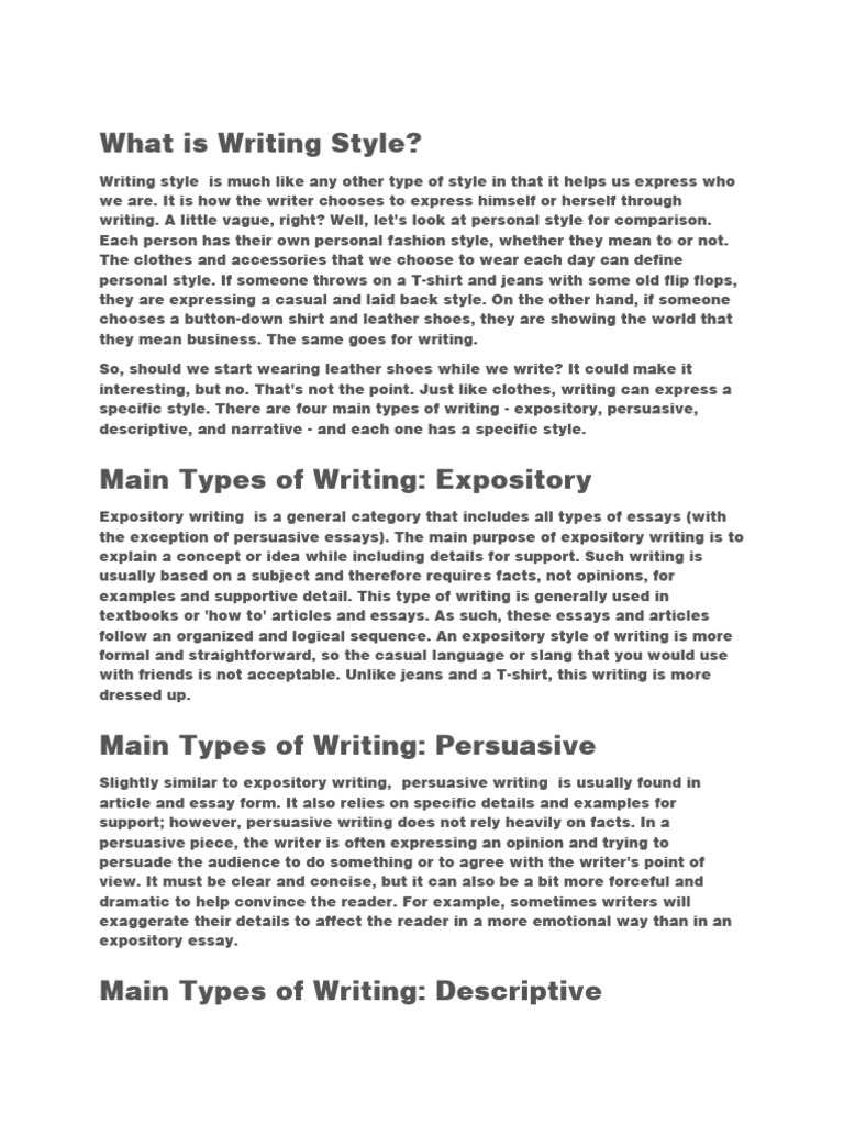 D-3. Writing Types & Strategies | PDF | Human Communication | Linguistics