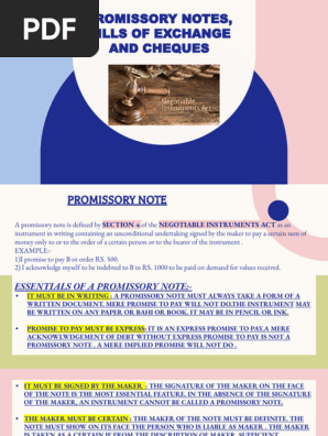 PROMISSORY NOTES-BILLS OF EXCHANGEAND CHEQUES.pptx