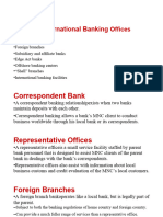 Types of International Banking Offices