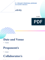 Sample Powerpoint - Project Proposal
