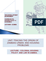 colonial housing policy