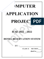 Hotel Management Project in BlueJ Java